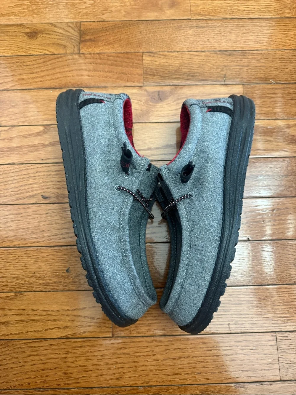 Men's Grey Hey Dude Slip-On Shoes size 9 men